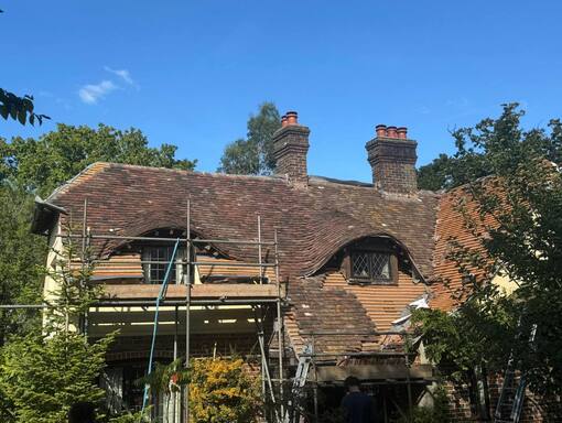St Ives Roofing Solutions 6 This is a photo of a roof being repaired in St Ives. Installation carried out by St Ives Roofing Solutions