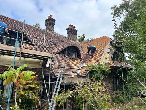 St Ives Roofing Solutions 9 This is a photo of a roof being repaired in St Ives. Installation carried out by St Ives Roofing Solutions
